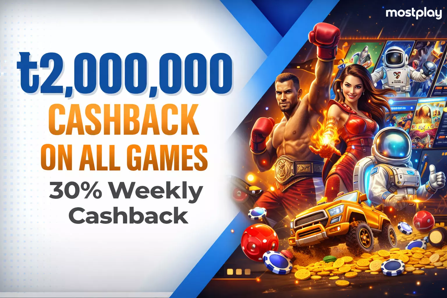 30% Weekly All Games Cashback