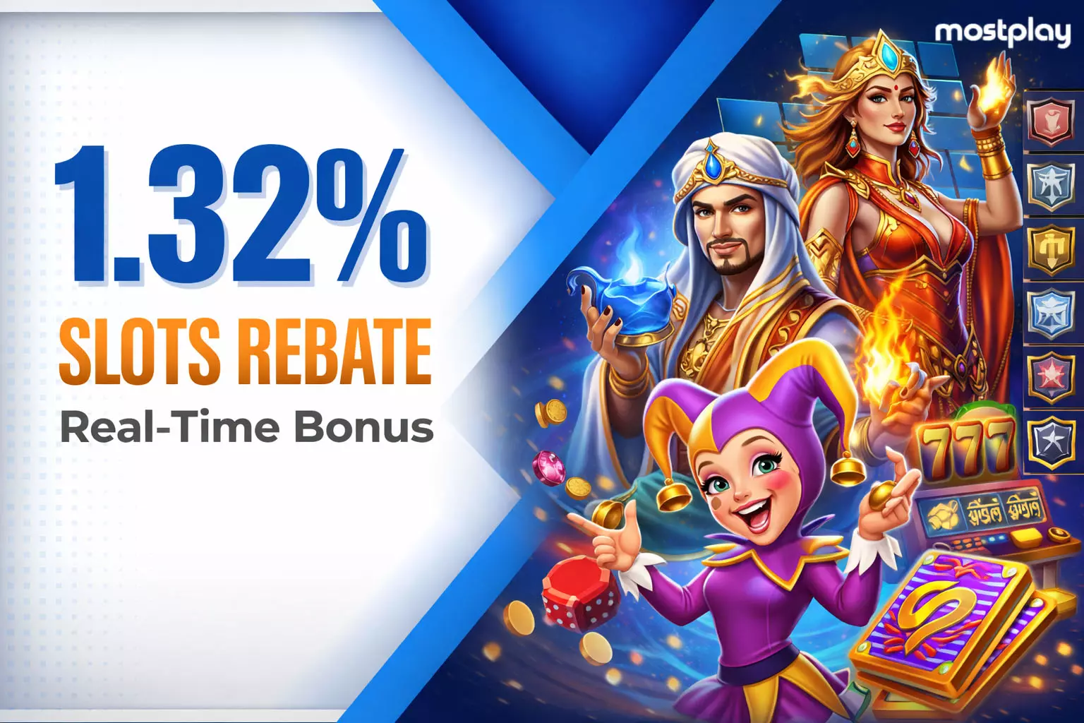 1.32% Real-Time Slot Rebate